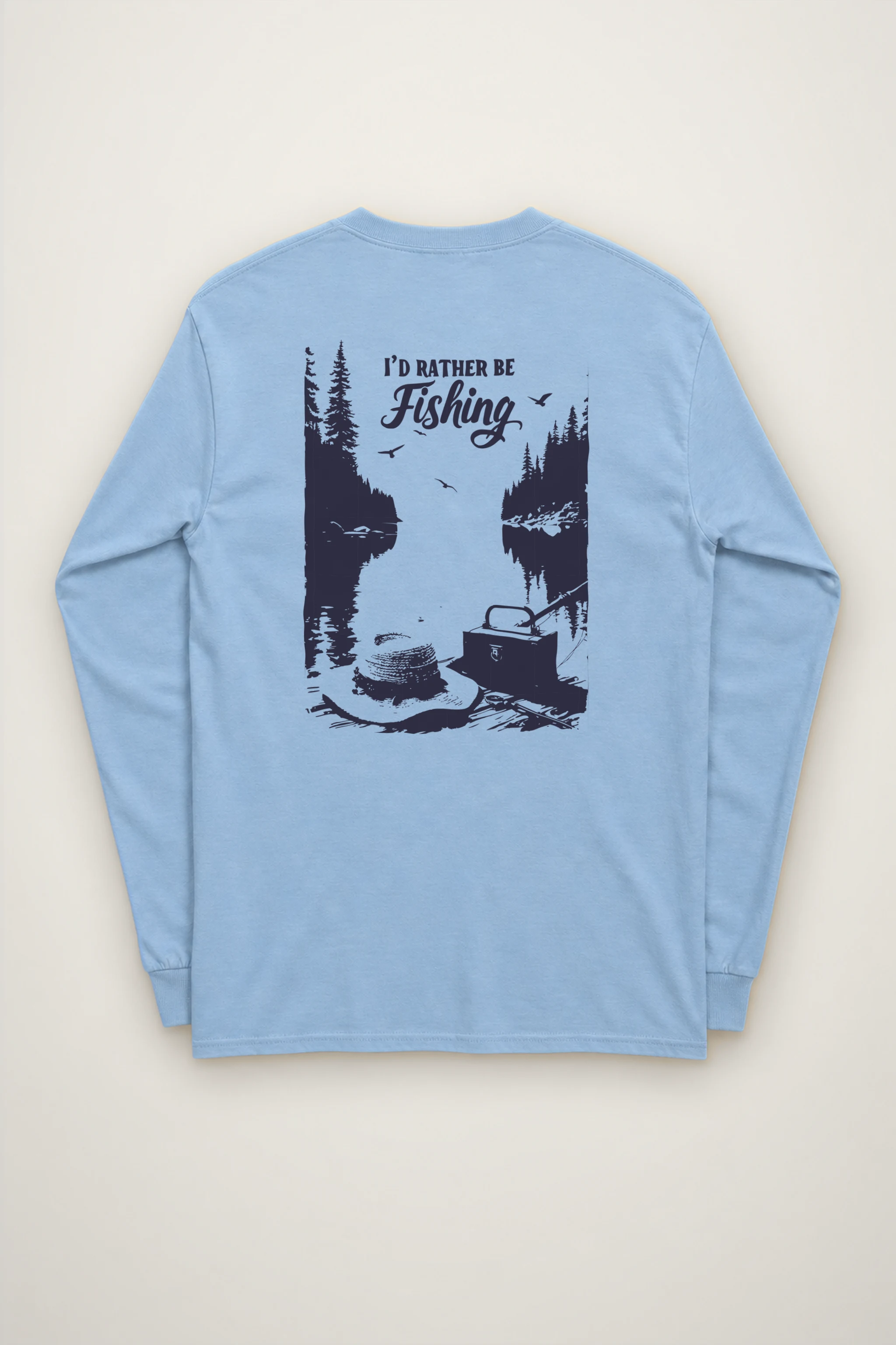 "I'd Rather Be Fishing" Unisex Longsleeve T-shirt