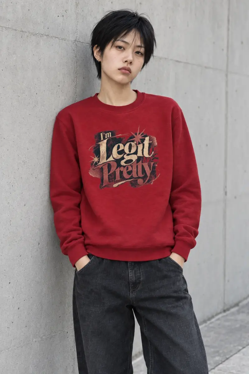 "I'm Legit Pretty" Heavy Blend Unisex Crewneck Sweatshirt