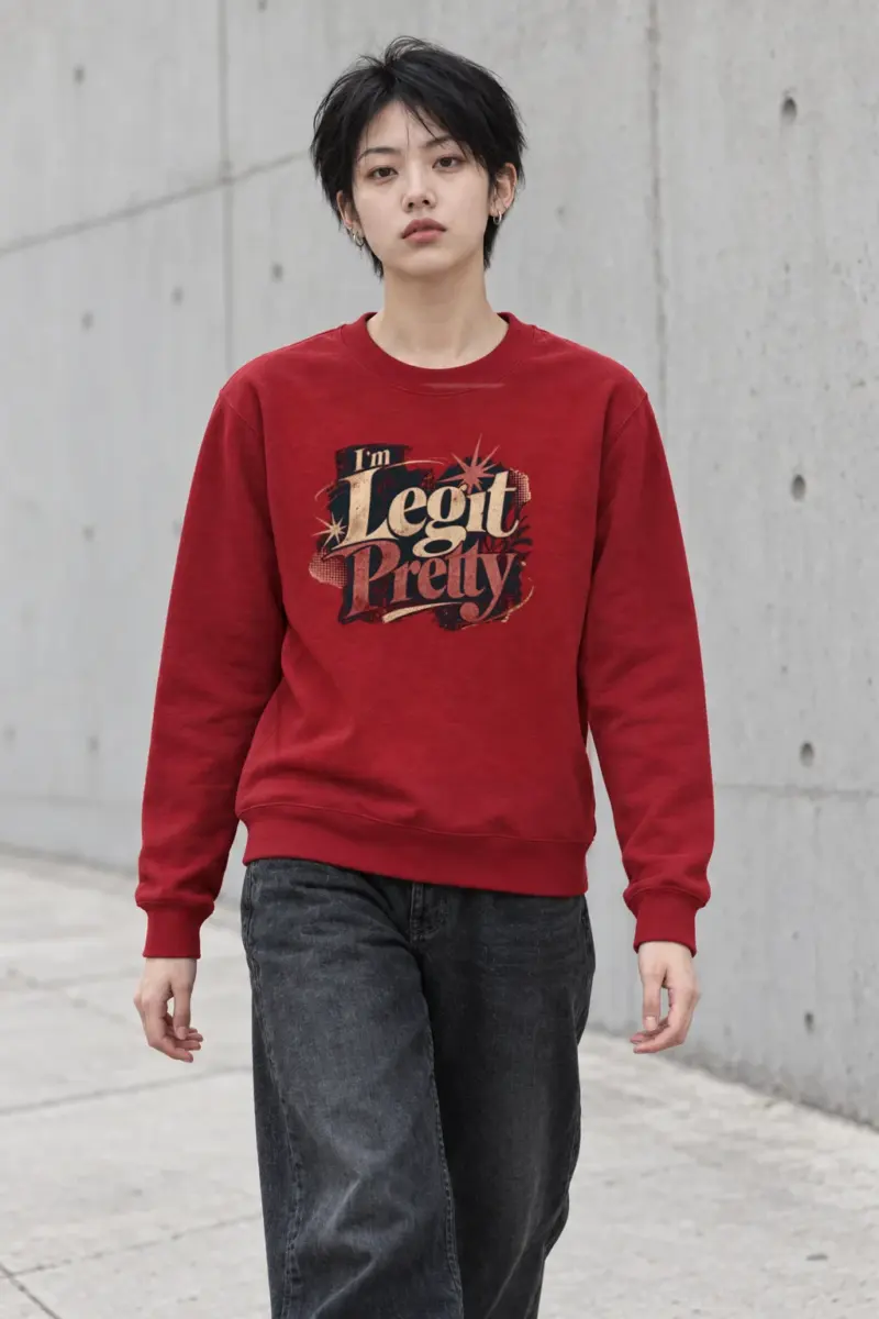 "I'm Legit Pretty" Heavy Blend Unisex Crewneck Sweatshirt