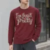 "Vintage Floral Lettering" Unisex Longsleeve T-shirt | Gildan 2400