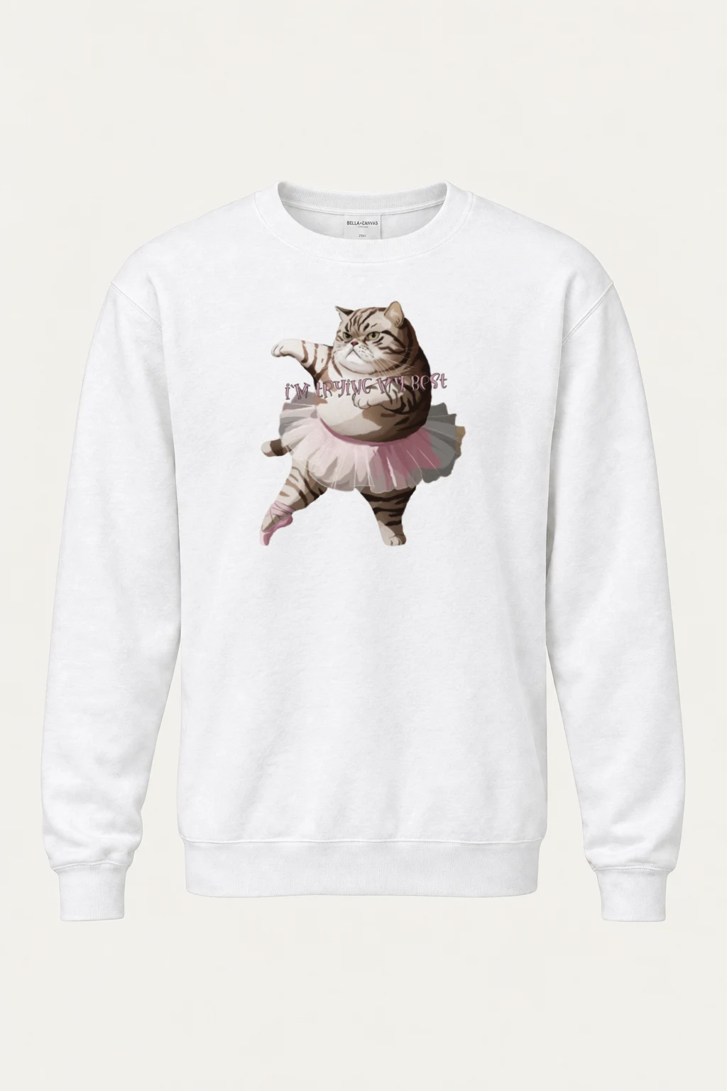 "I'm Trying My Best" Heavy Blend Unisex Crewneck Sweatshirt | Gildan 18000