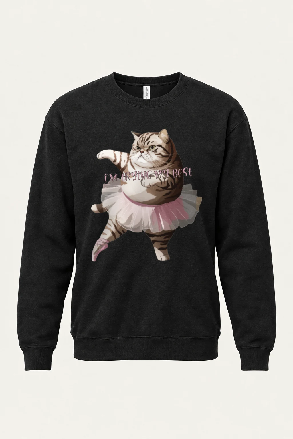 "I'm Trying My Best" Heavy Blend Unisex Crewneck Sweatshirt | Gildan 18000