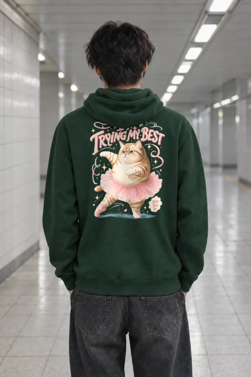 "I'm Trying My Best" Heavy Blend Unisex Pullover Hoodie