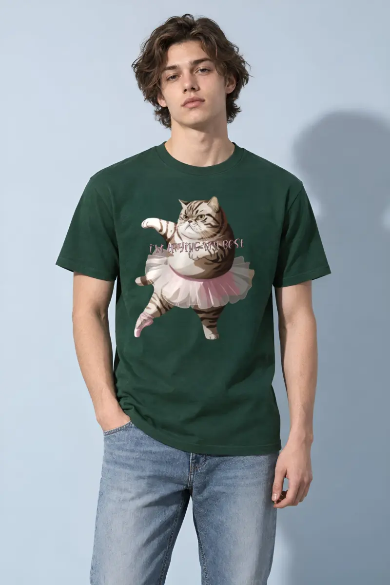 "I’m Trying My Best" Heavyweight Unisex Crewneck T-shirt