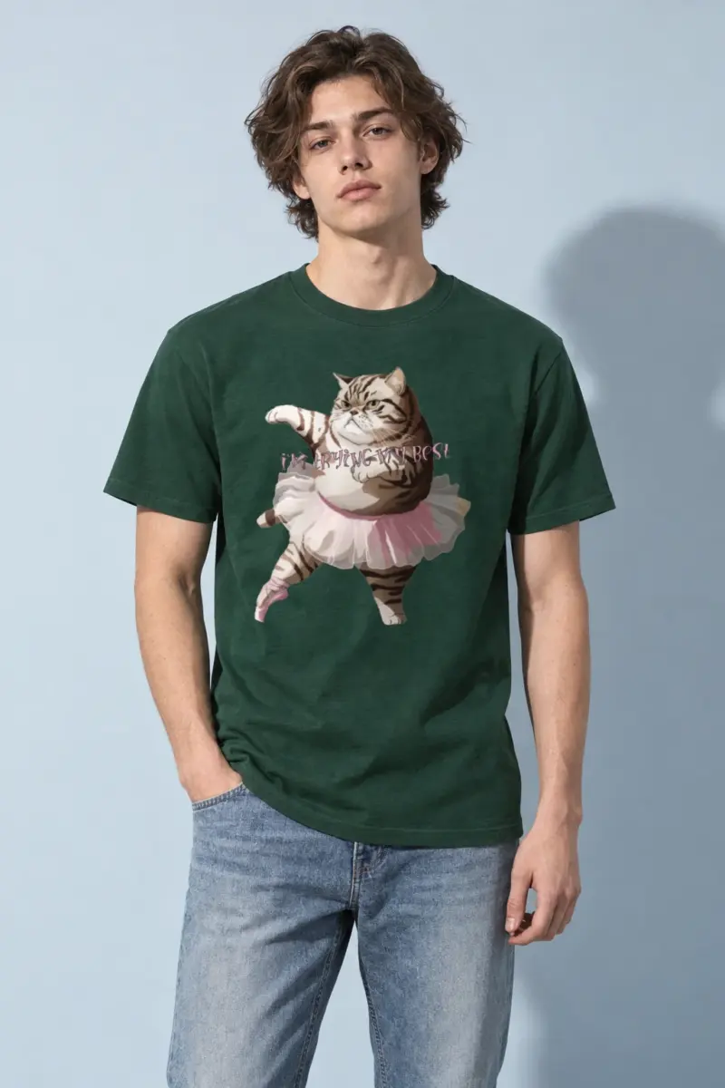 "I’m Trying My Best" Heavyweight Unisex Crewneck T-shirt