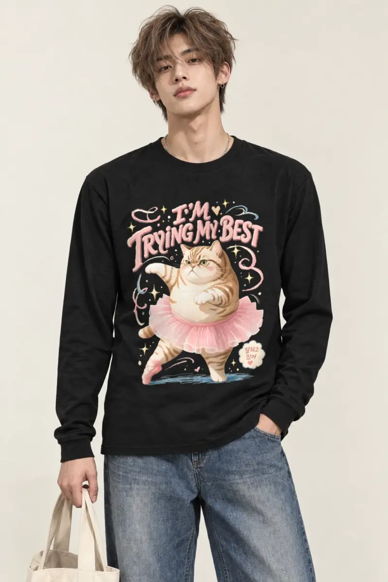 "I’m Trying My Best" Unisex Longsleeve T-shirt