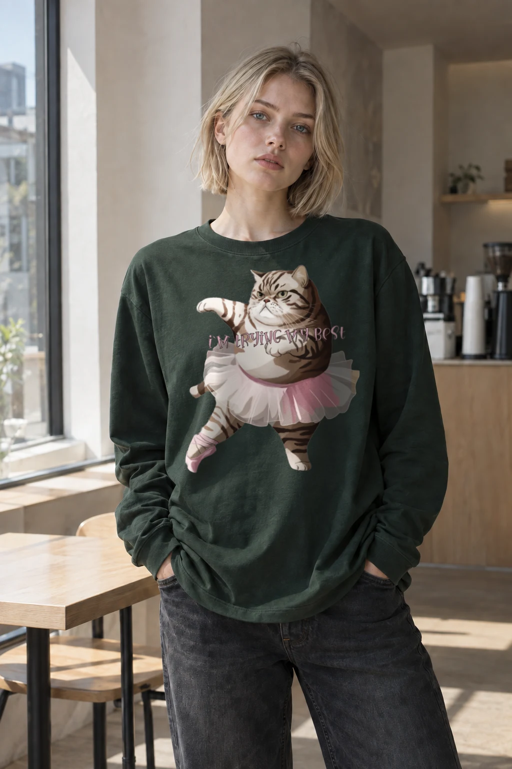"I'm Trying My Best" Unisex Longsleeve T-shirt | Gildan 2400