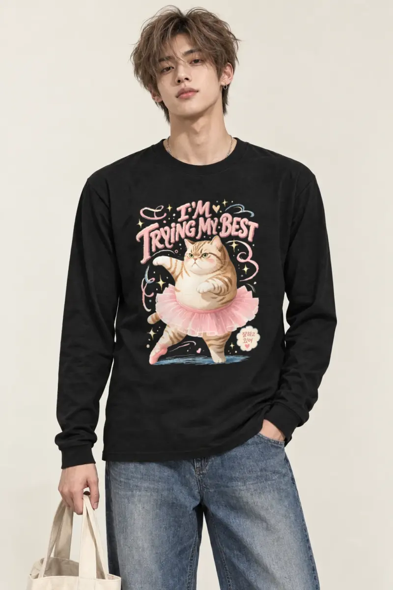 "I’m Trying My Best" Unisex Longsleeve T-shirt