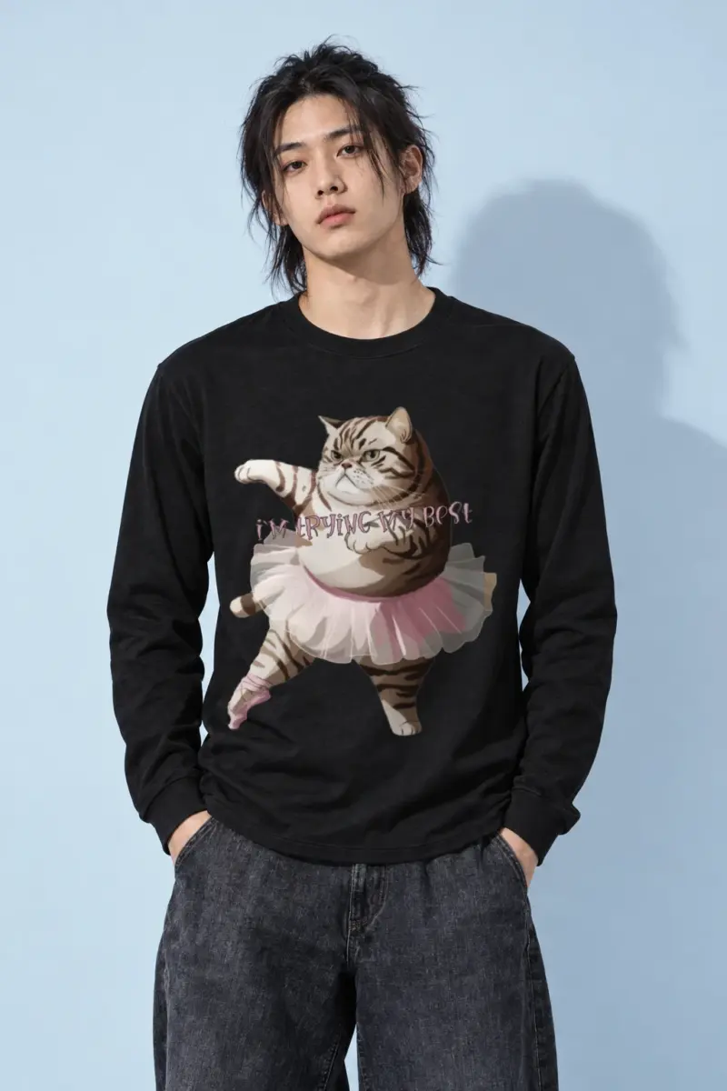 "I'm Trying My Best" Unisex Longsleeve T-shirt