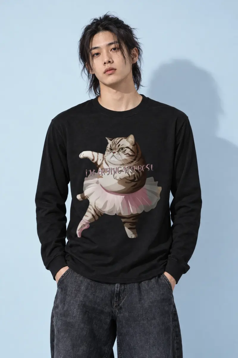 "I'm Trying My Best" Unisex Longsleeve T-shirt