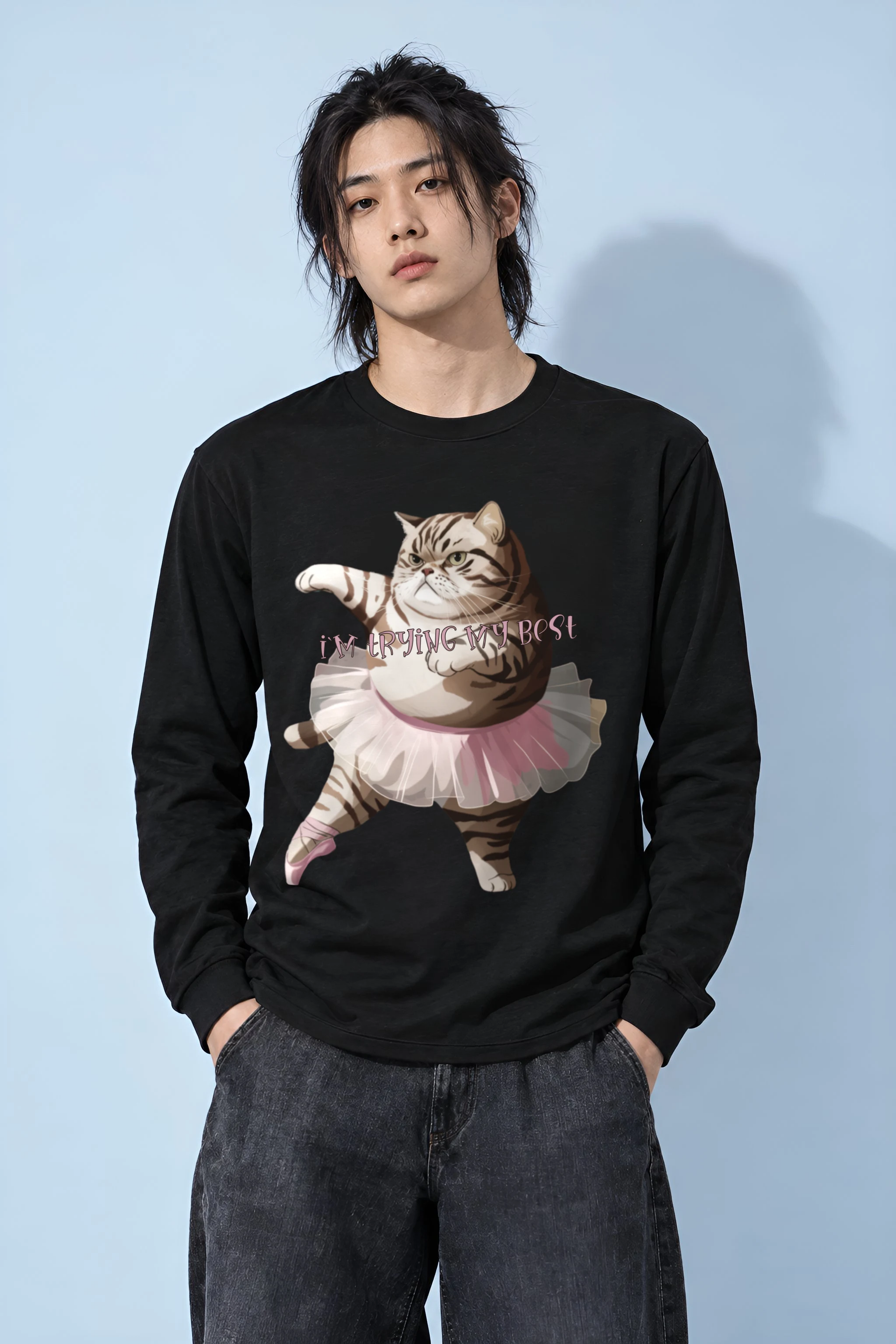 "I'm Trying My Best" Unisex Longsleeve T-shirt