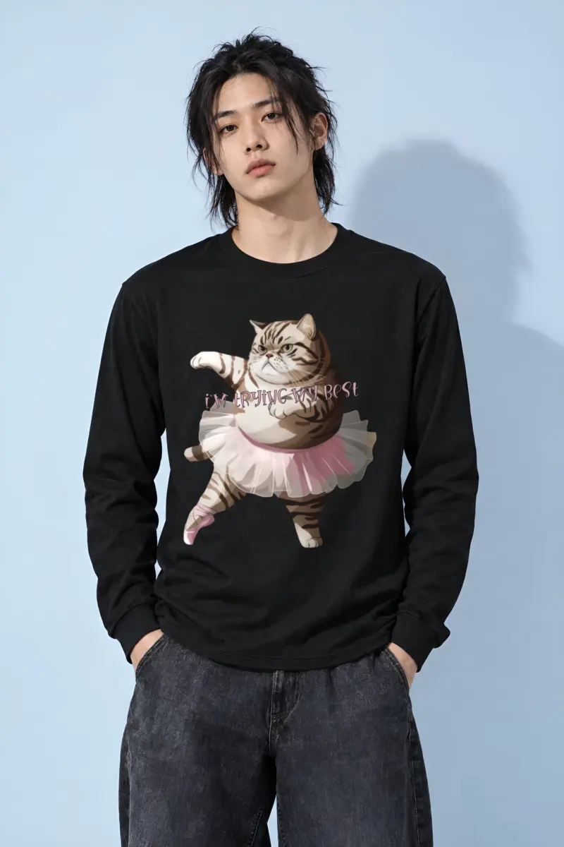 "I'm Trying My Best" Unisex Longsleeve T-shirt