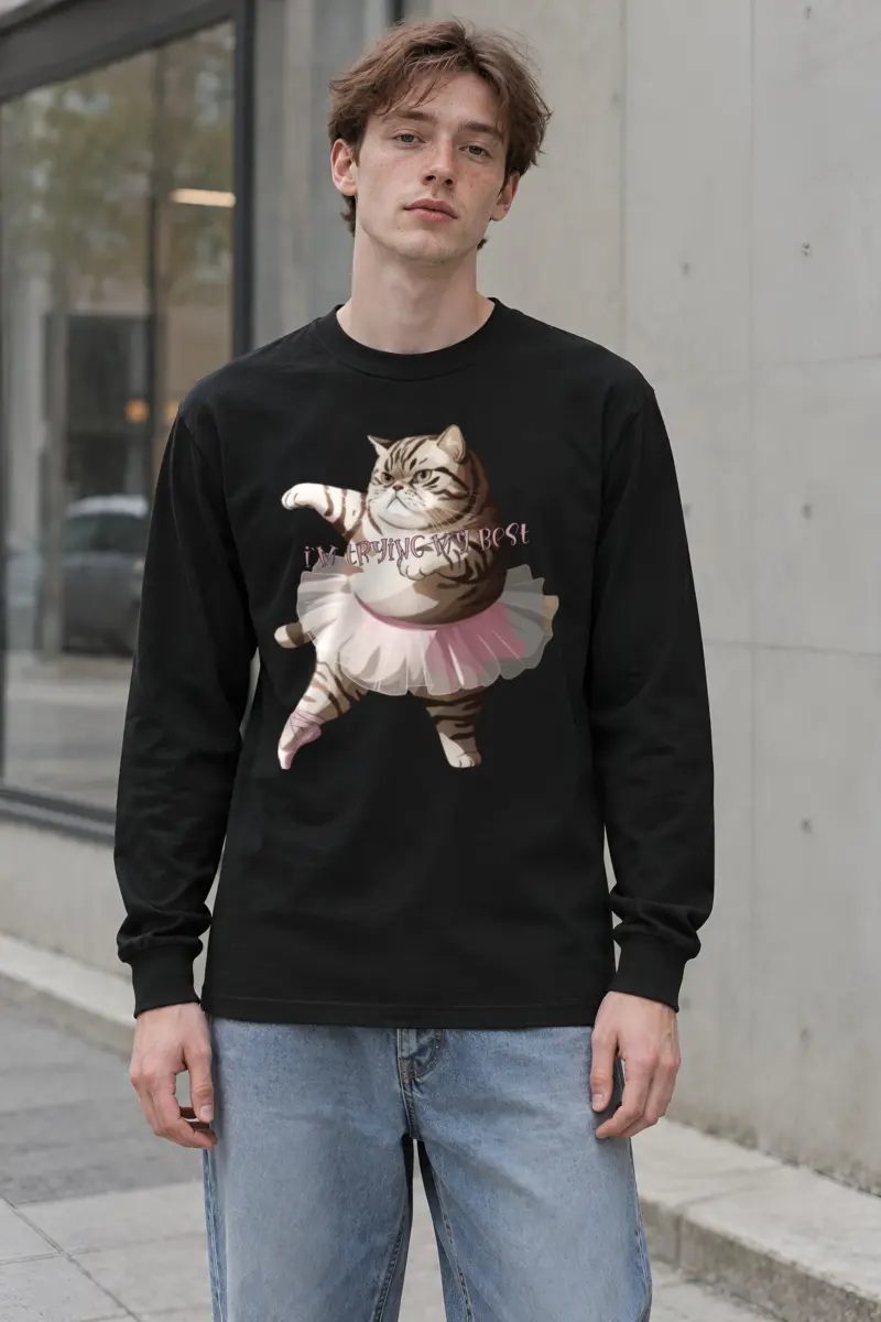 "I'm Trying My Best" Unisex Longsleeve T-shirt
