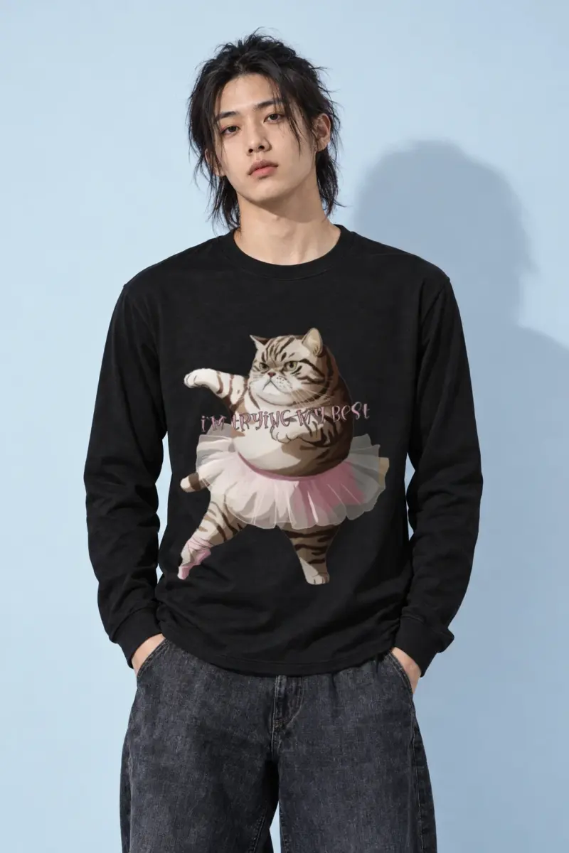 "I'm Trying My Best" Unisex Longsleeve T-shirt