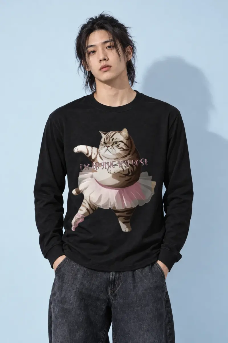 "I'm Trying My Best" Unisex Longsleeve T-shirt