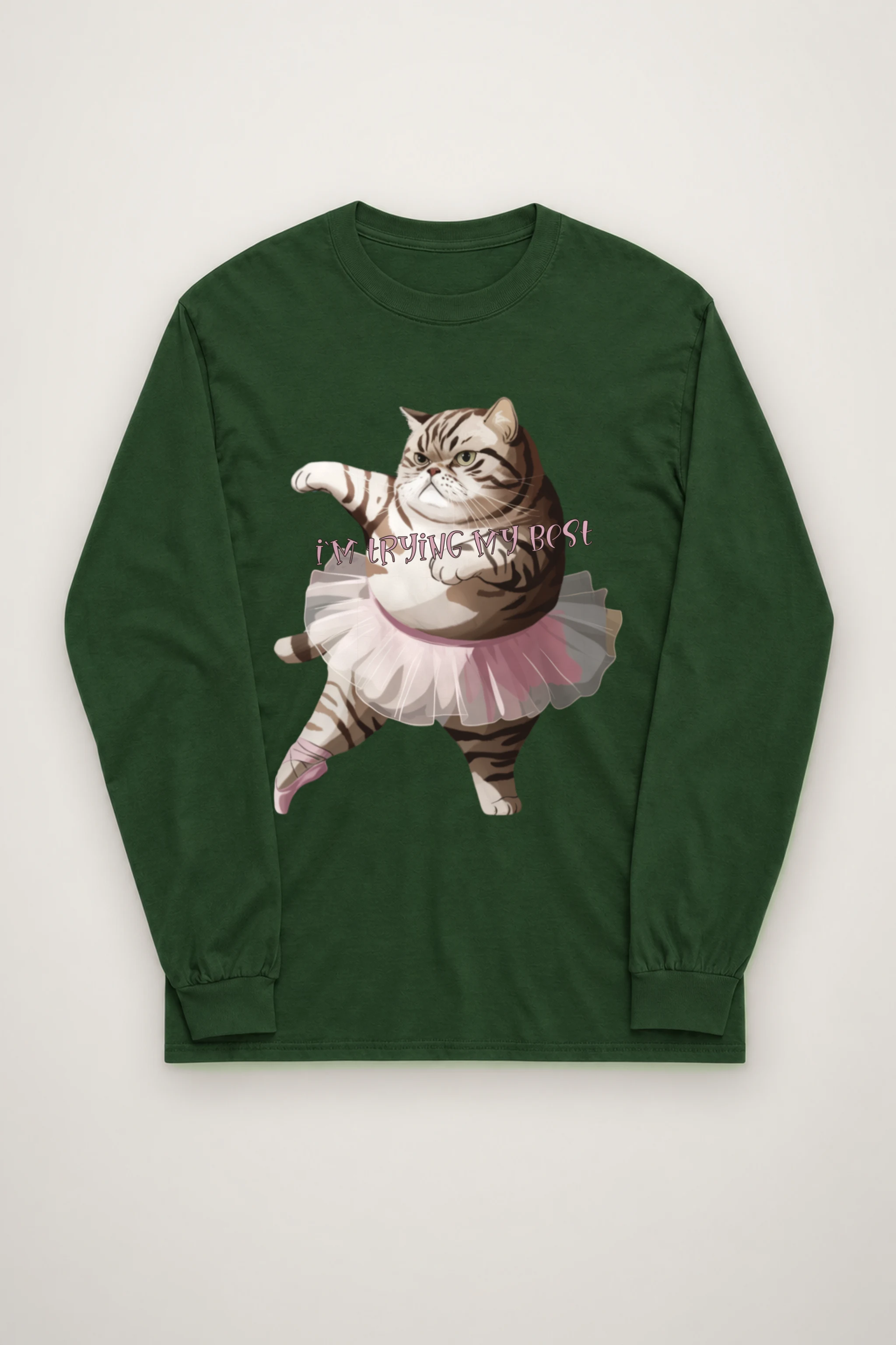 "I'm Trying My Best" Unisex Longsleeve T-shirt