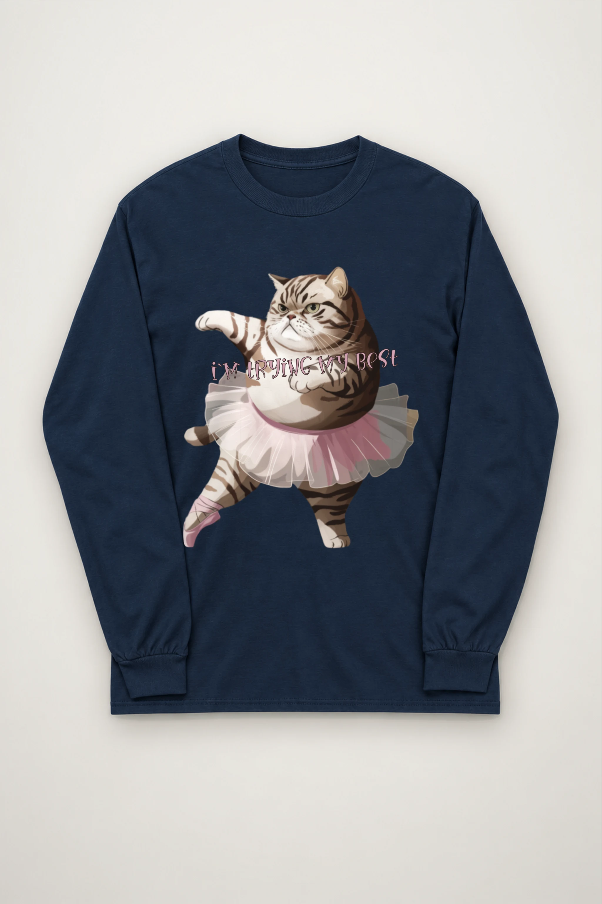"I'm Trying My Best" Unisex Longsleeve T-shirt