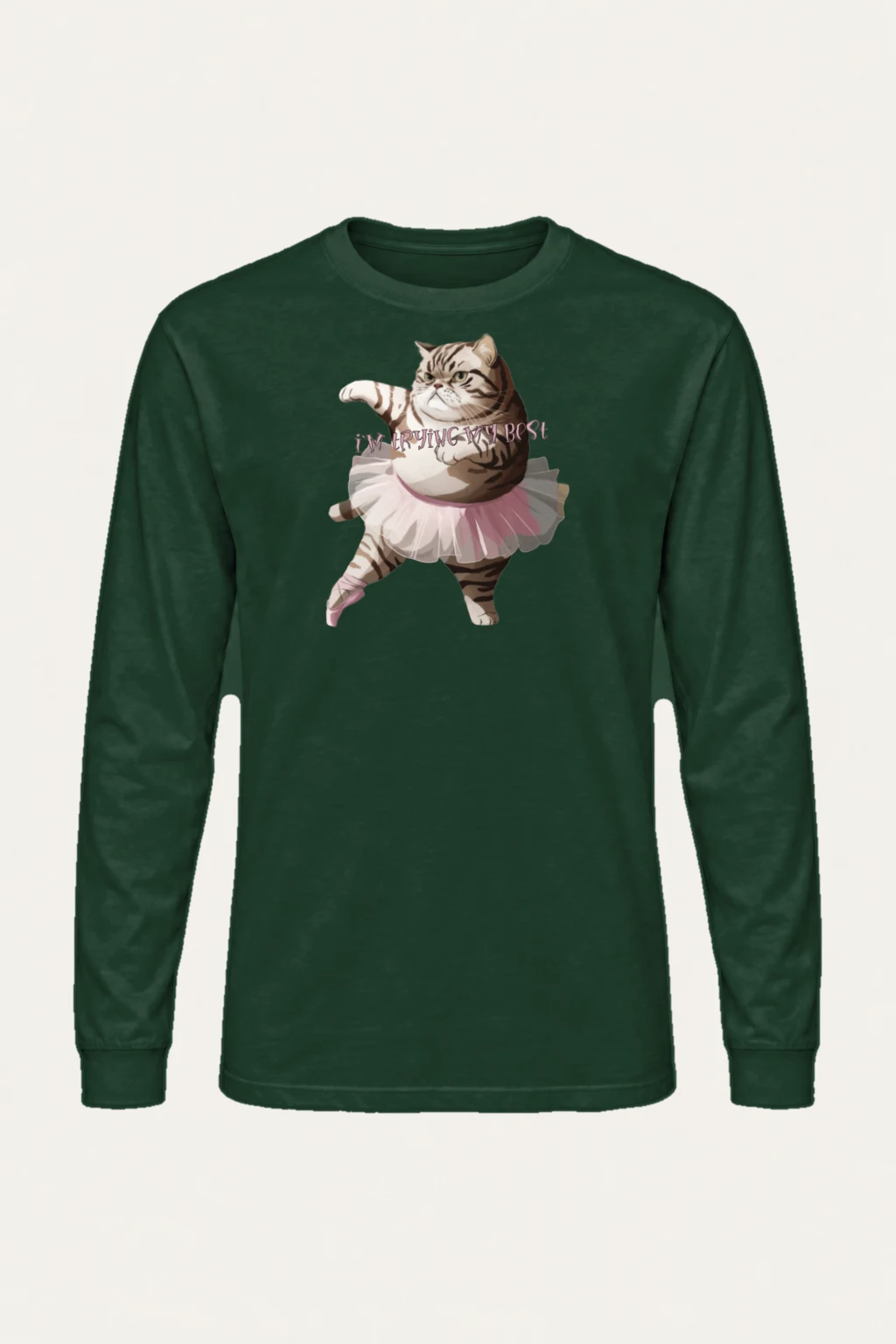 "I'm Trying My Best" Unisex Longsleeve T-shirt | Gildan 2400