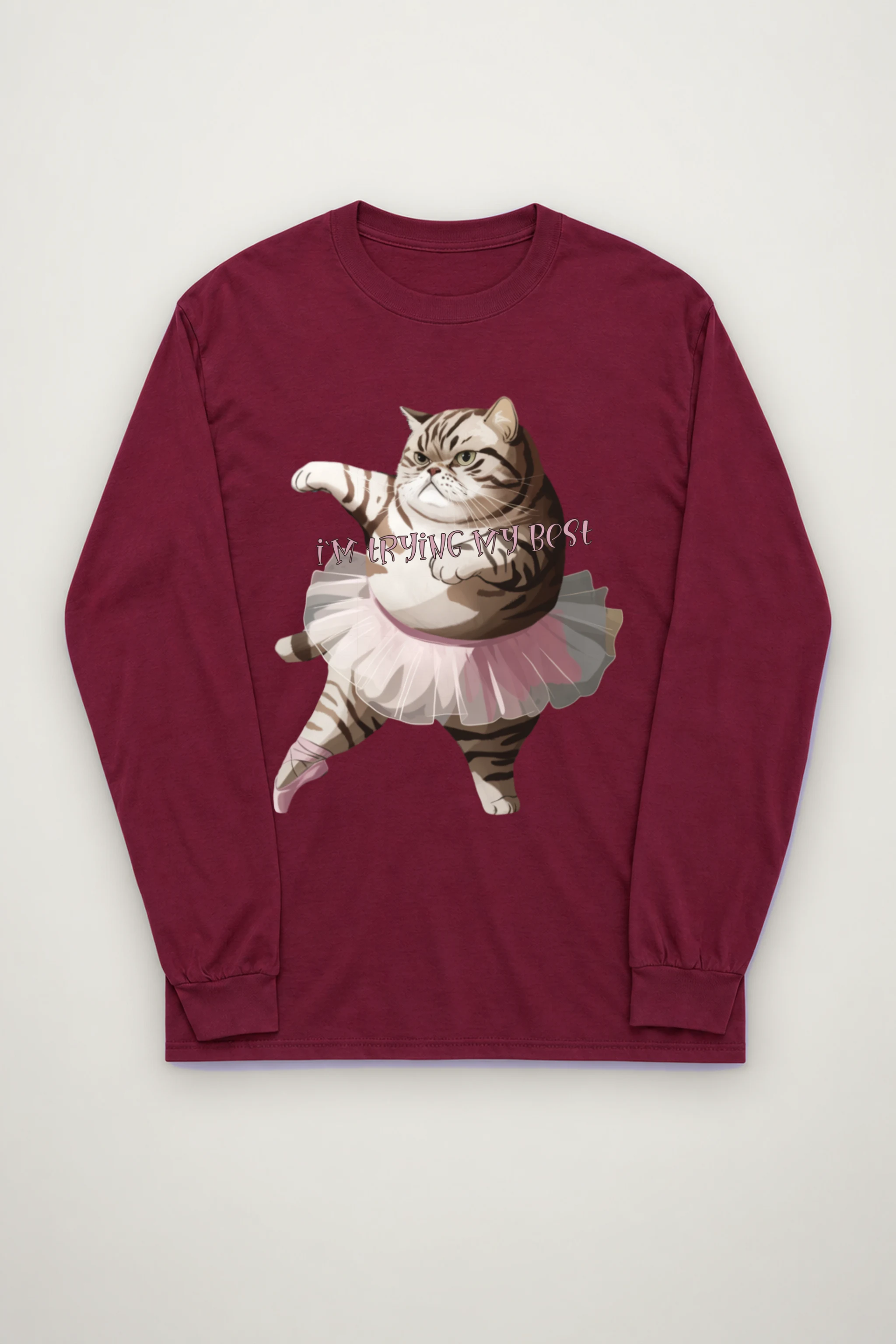 "I'm Trying My Best" Unisex Longsleeve T-shirt