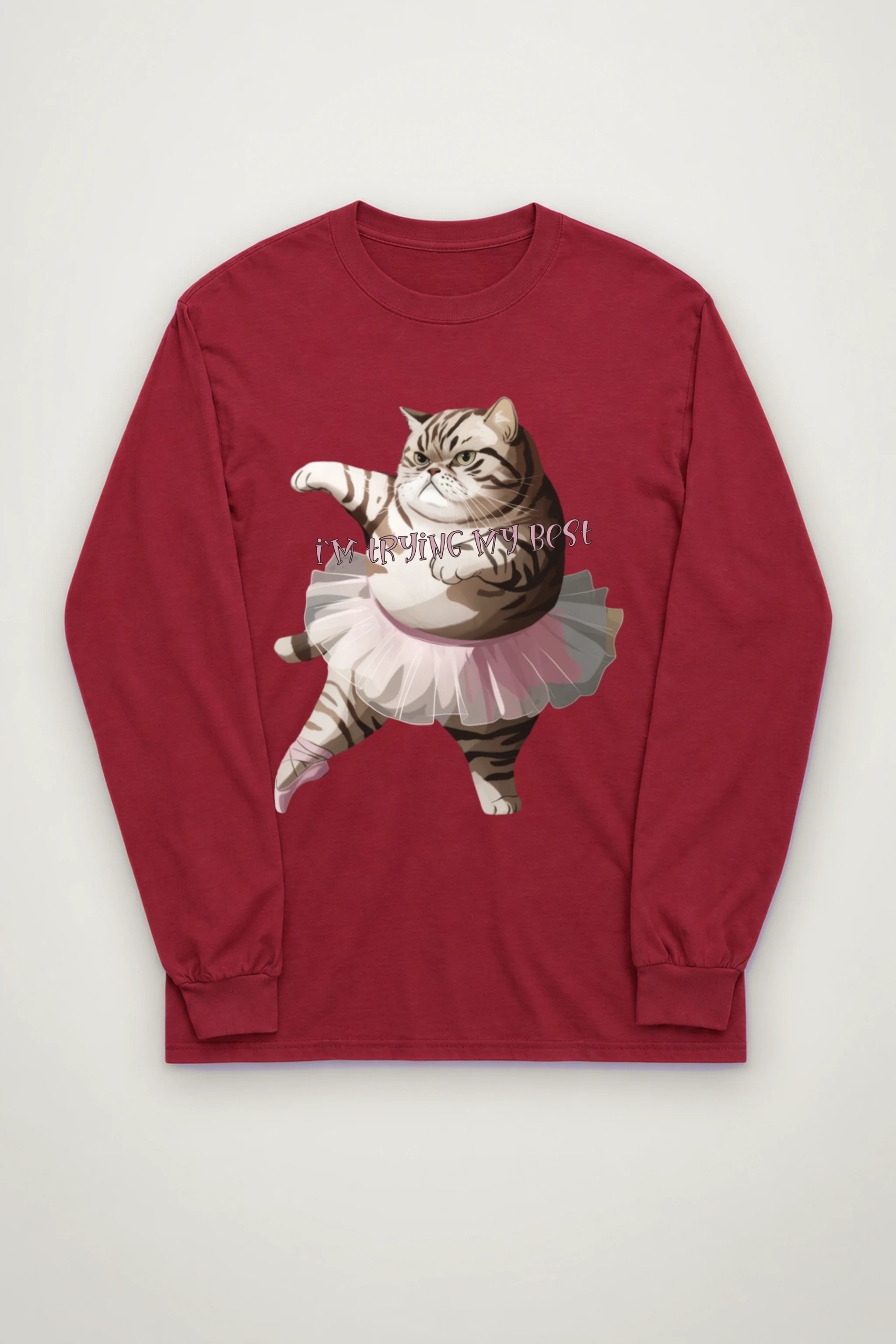 "I'm Trying My Best" Unisex Longsleeve T-shirt