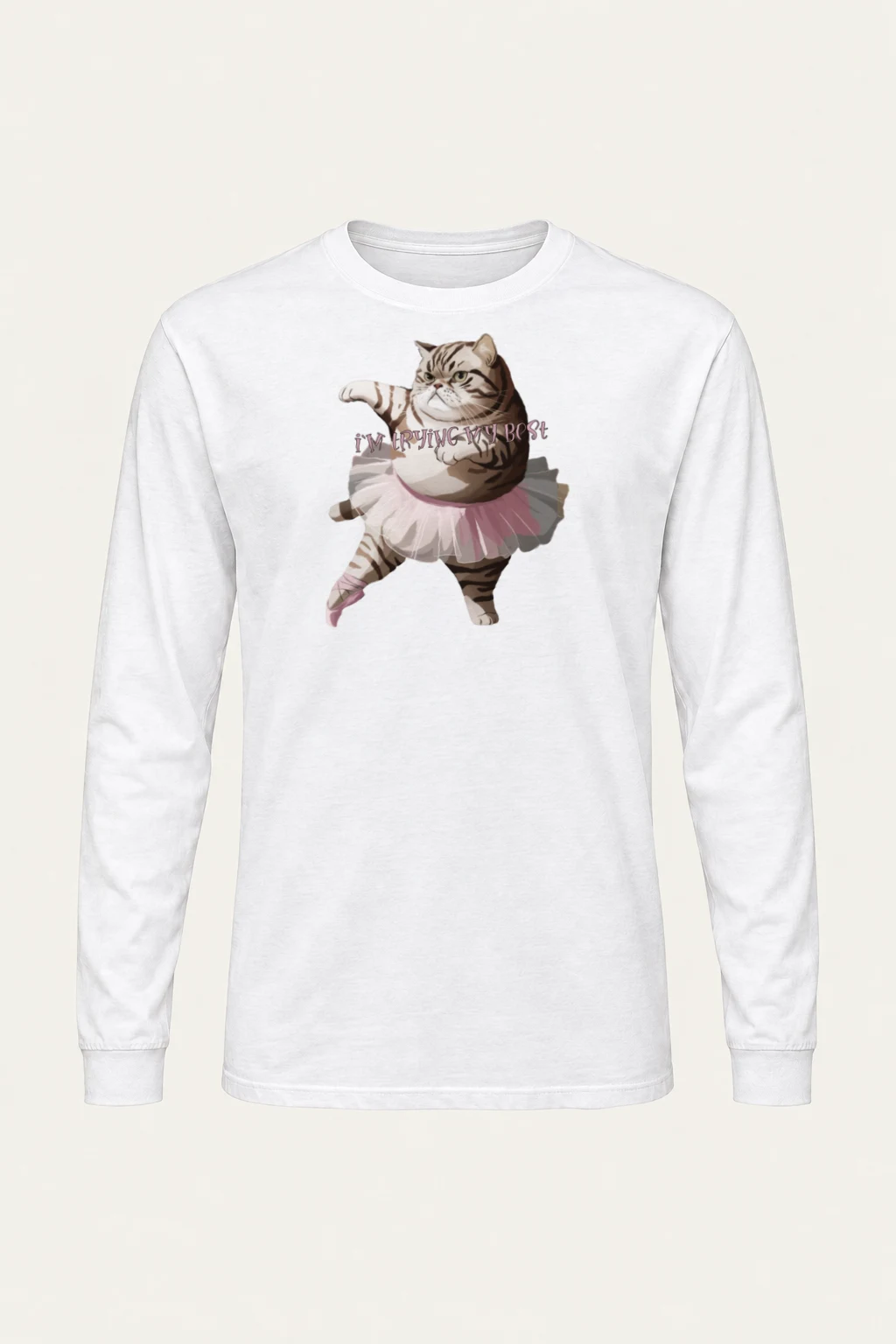 "I'm Trying My Best" Unisex Longsleeve T-shirt | Gildan 2400