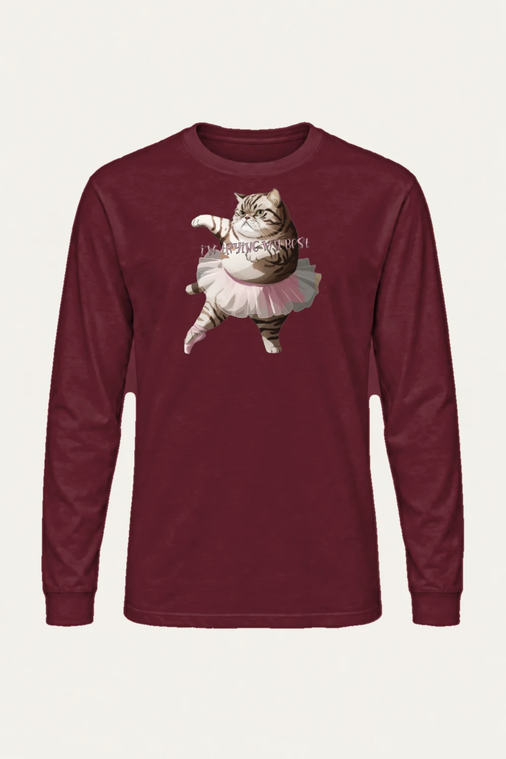 "I'm Trying My Best" Unisex Longsleeve T-shirt | Gildan 2400