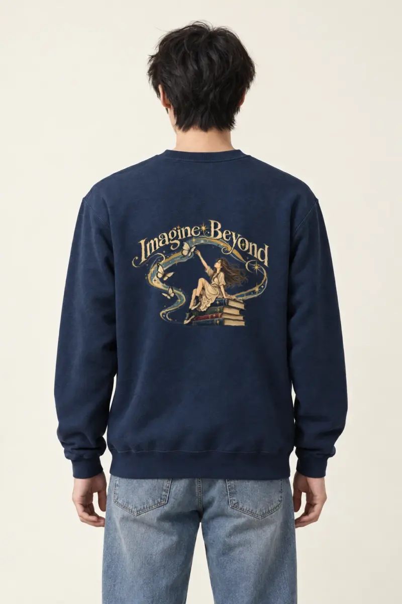 "Imagine Beyond" Heavy Blend Unisex Crewneck Sweatshirt | Gildan 18000