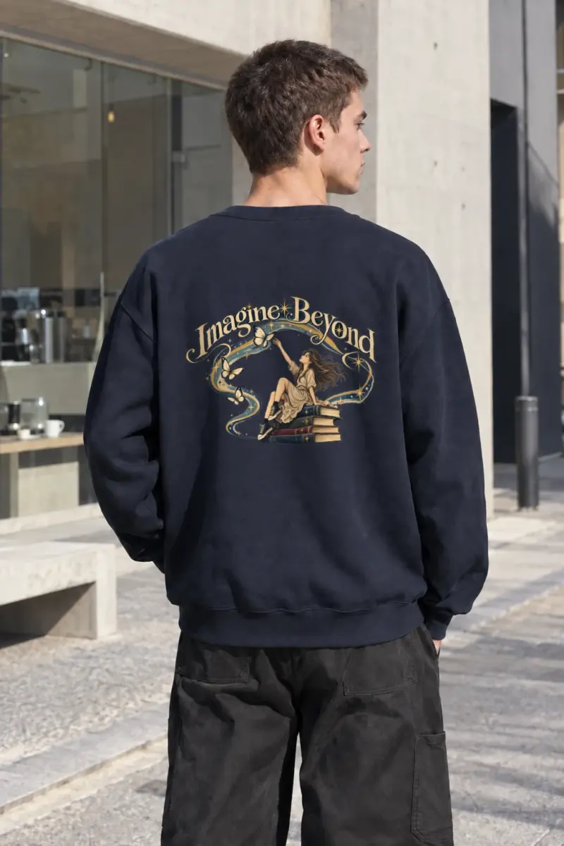 "Imagine Beyond" Heavy Blend Unisex Crewneck Sweatshirt | Gildan 18000