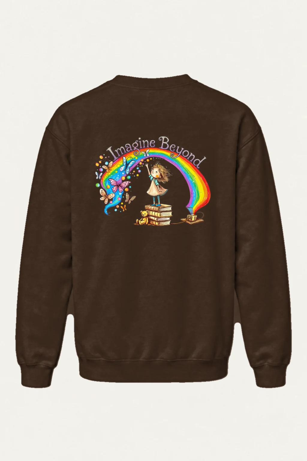 "Imagine Beyond" Heavy Blend Unisex Crewneck Sweatshirt | Gildan 18000