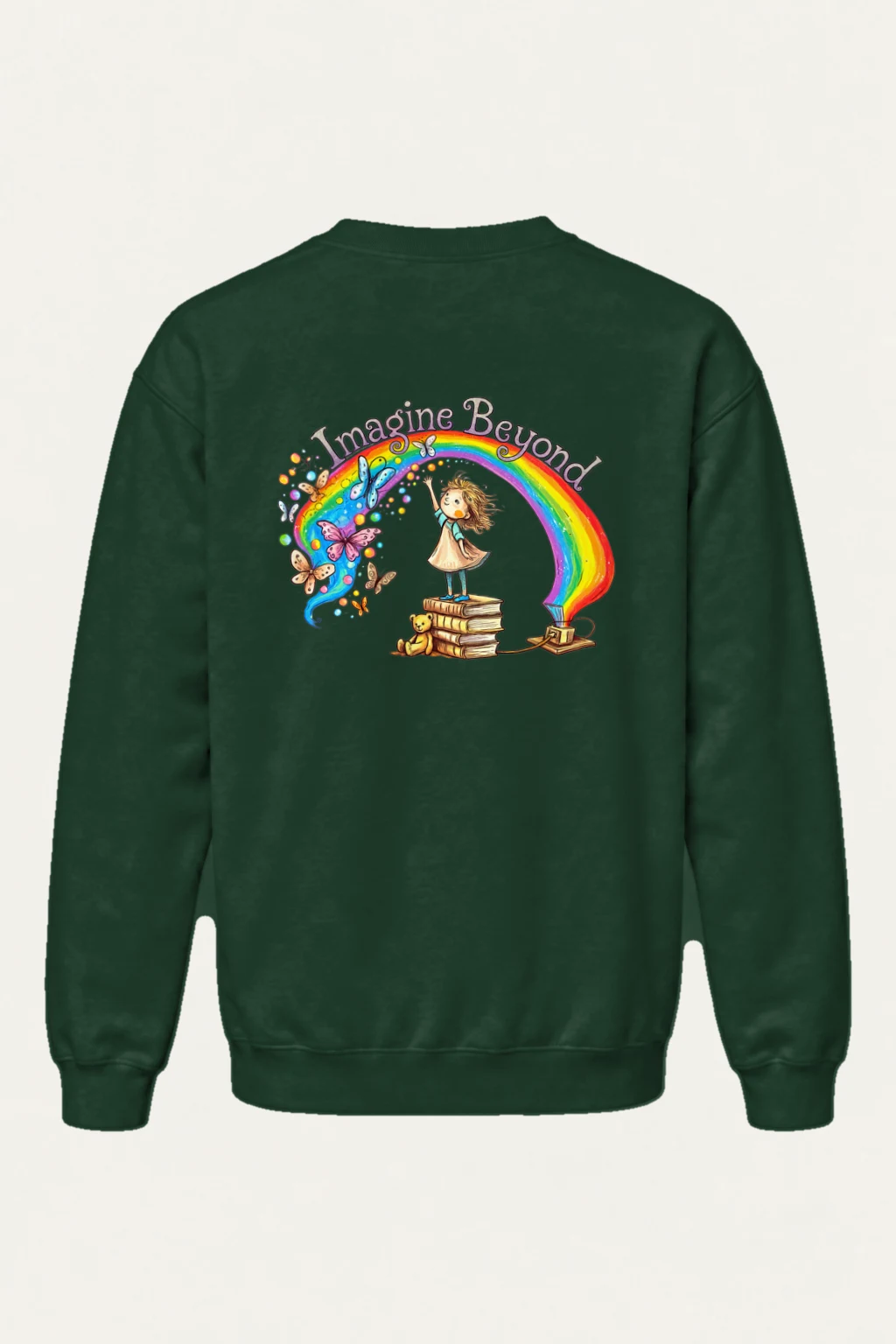 "Imagine Beyond" Heavy Blend Unisex Crewneck Sweatshirt | Gildan 18000