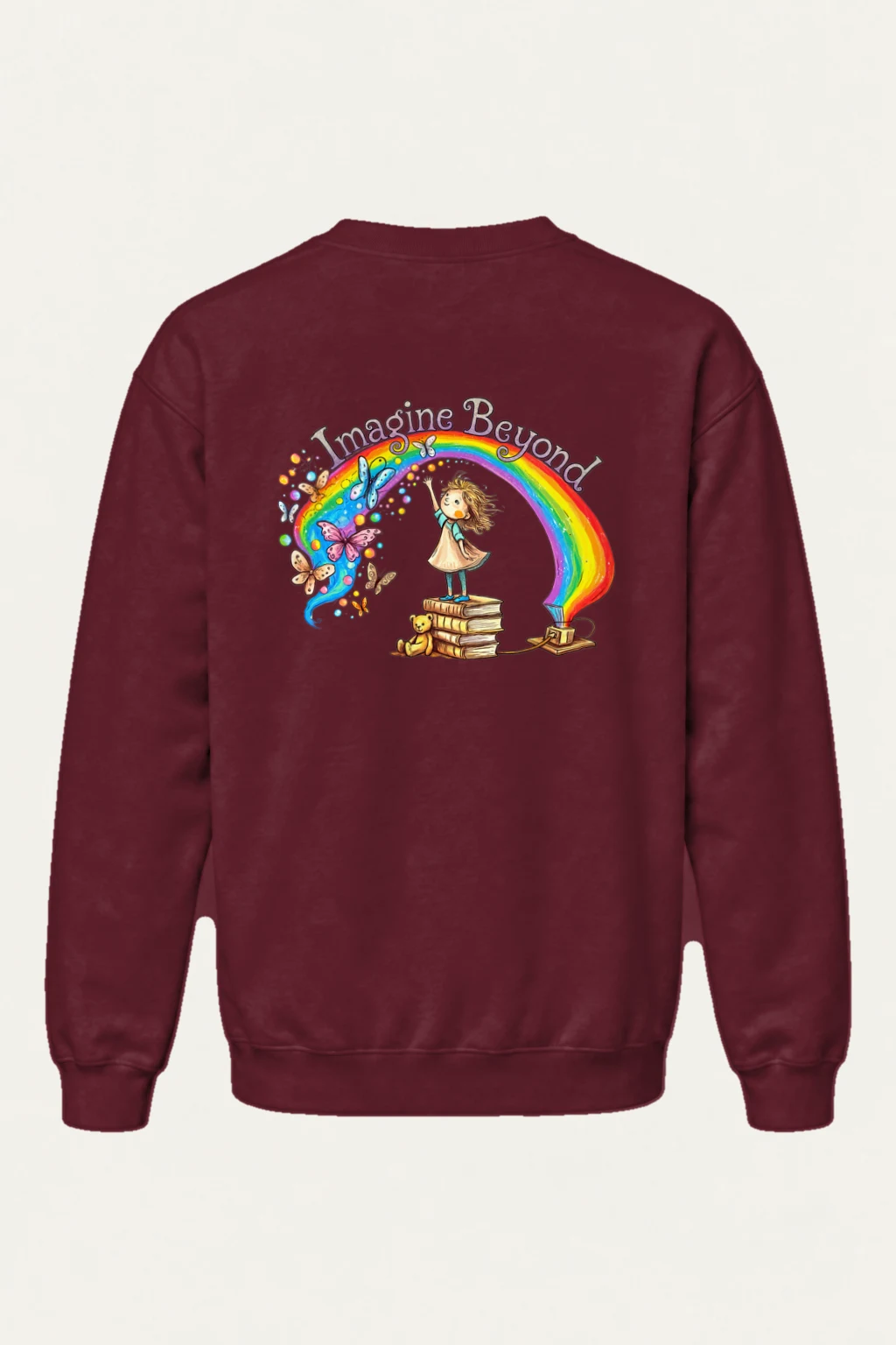 "Imagine Beyond" Heavy Blend Unisex Crewneck Sweatshirt | Gildan 18000