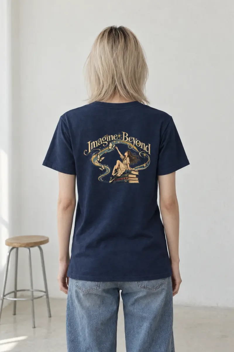 "Imagine Beyond" Heavyweight Unisex Crewneck T-shirt | Gildan 5000