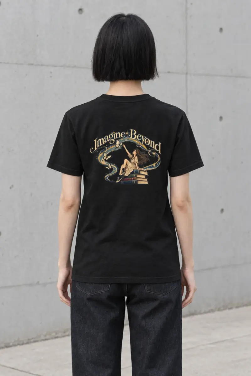 "Imagine Beyond" Heavyweight Unisex Crewneck T-shirt | Gildan 5000