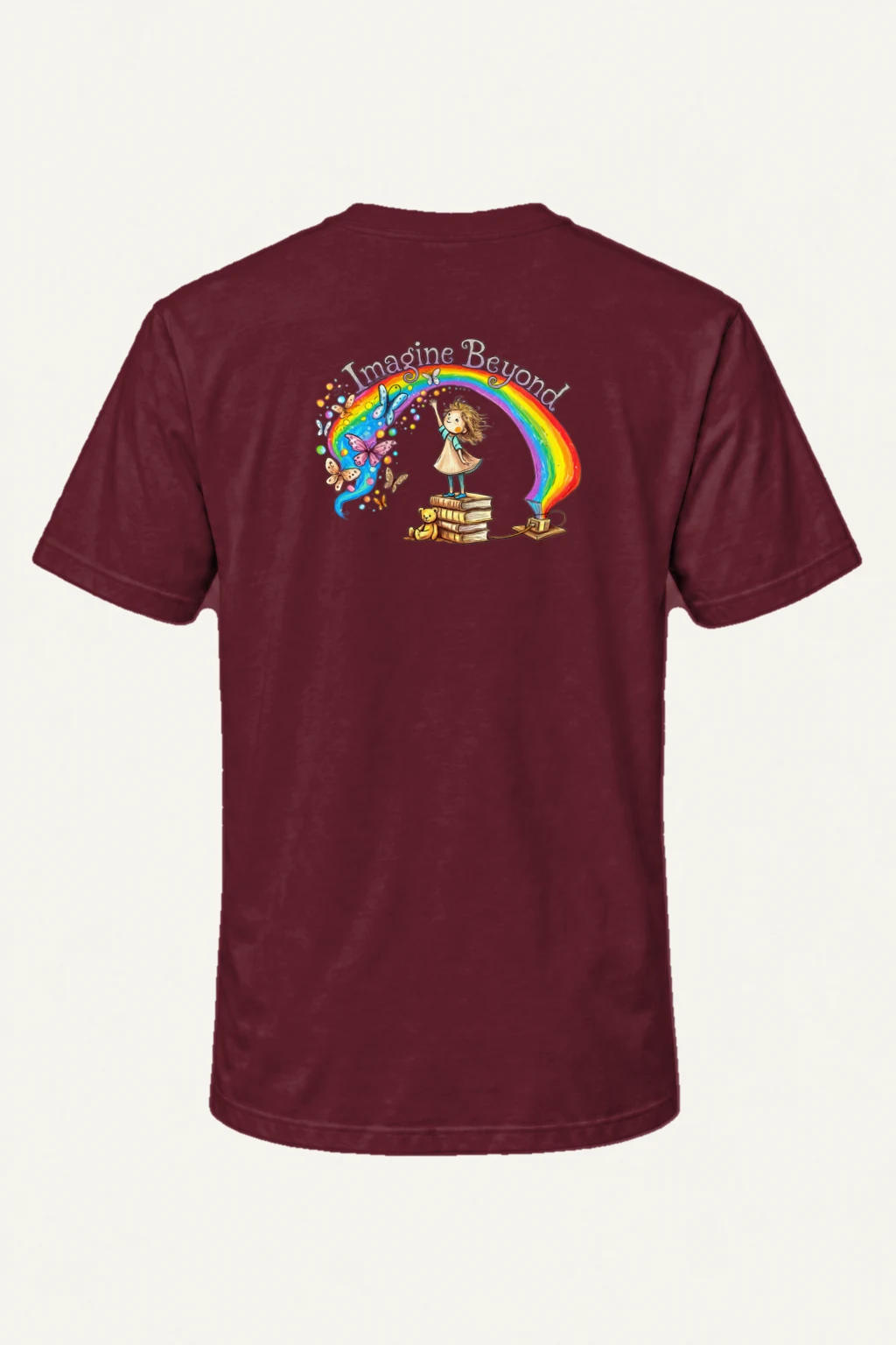 "Imagine Beyond" Heavyweight Unisex Crewneck T-shirt | Gildan 5000