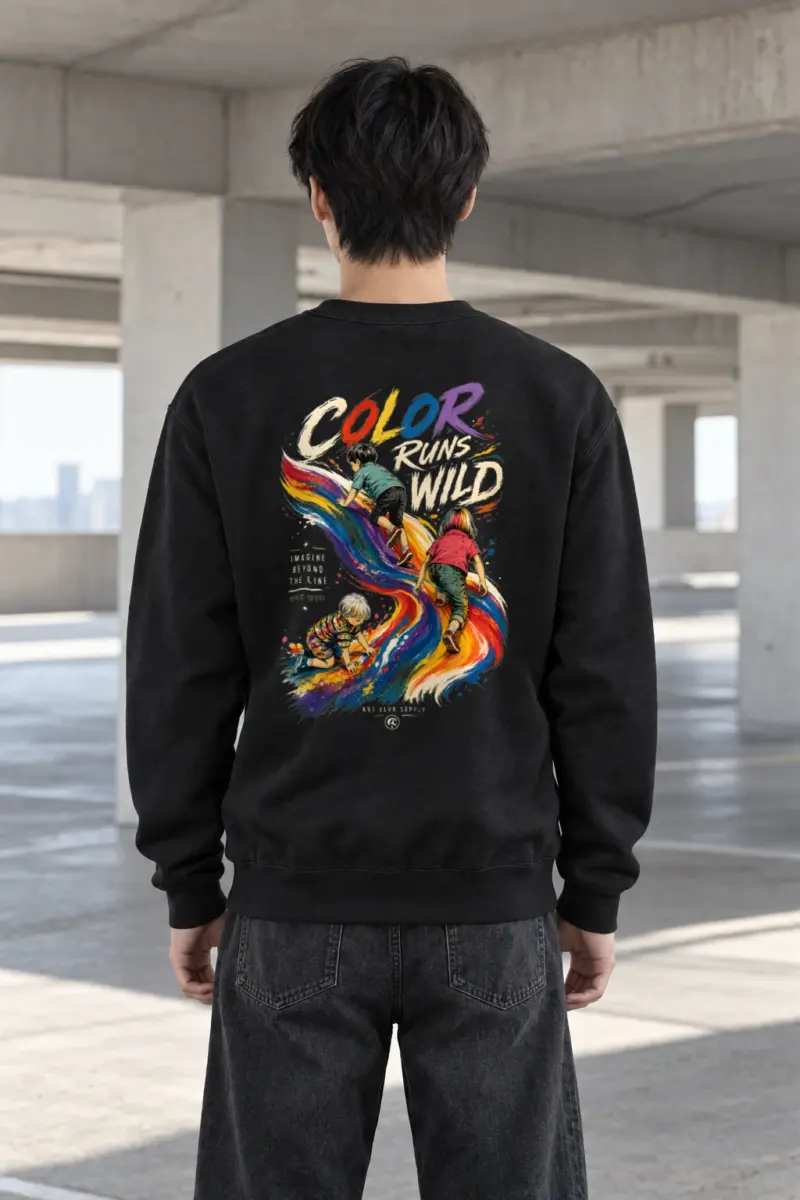 "Imagine Beyond The Line" Heavy Blend Unisex Crewneck Sweatshirt