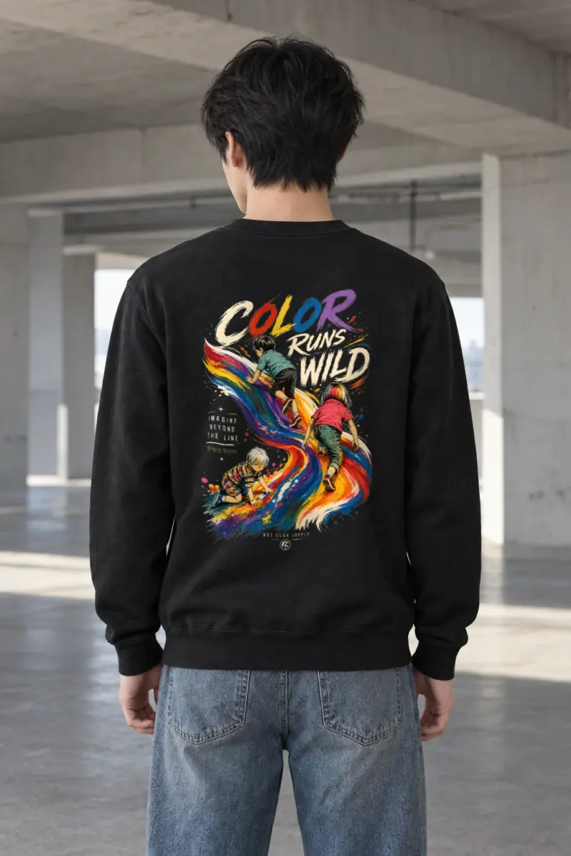 "Imagine Beyond The Line" Heavy Blend Unisex Crewneck Sweatshirt