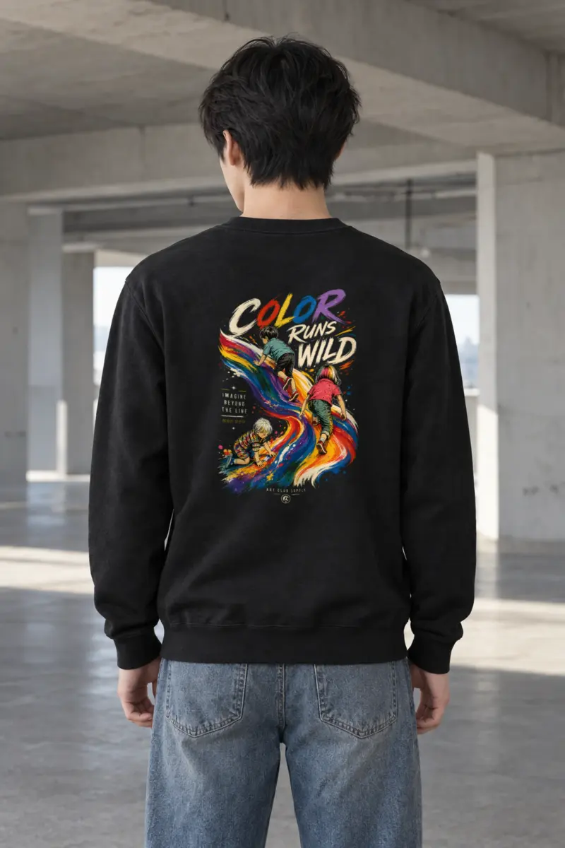 "Imagine Beyond The Line" Heavy Blend Unisex Crewneck Sweatshirt