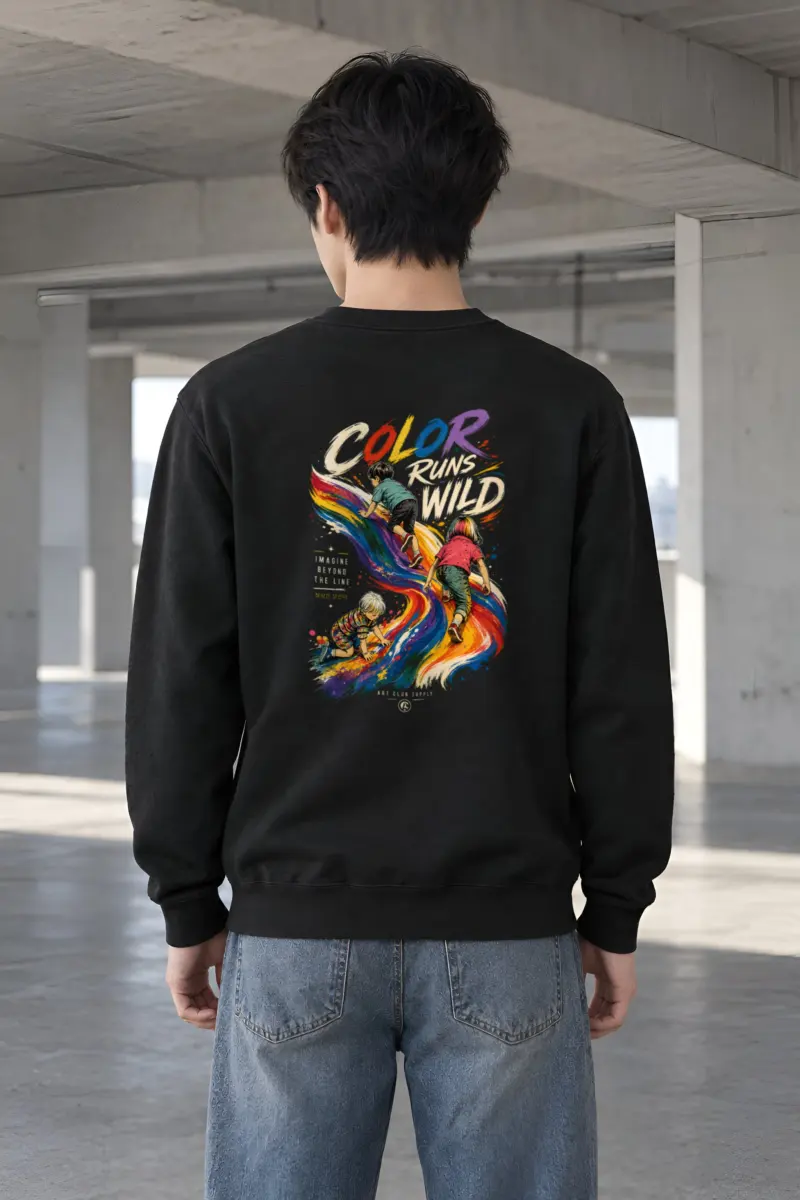"Imagine Beyond The Line" Heavy Blend Unisex Crewneck Sweatshirt