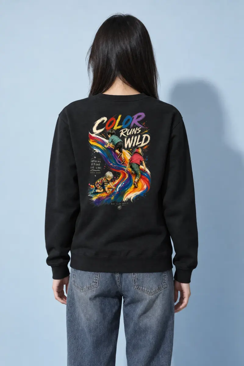 "Imagine Beyond The Line" Heavy Blend Unisex Crewneck Sweatshirt | Gildan 18000