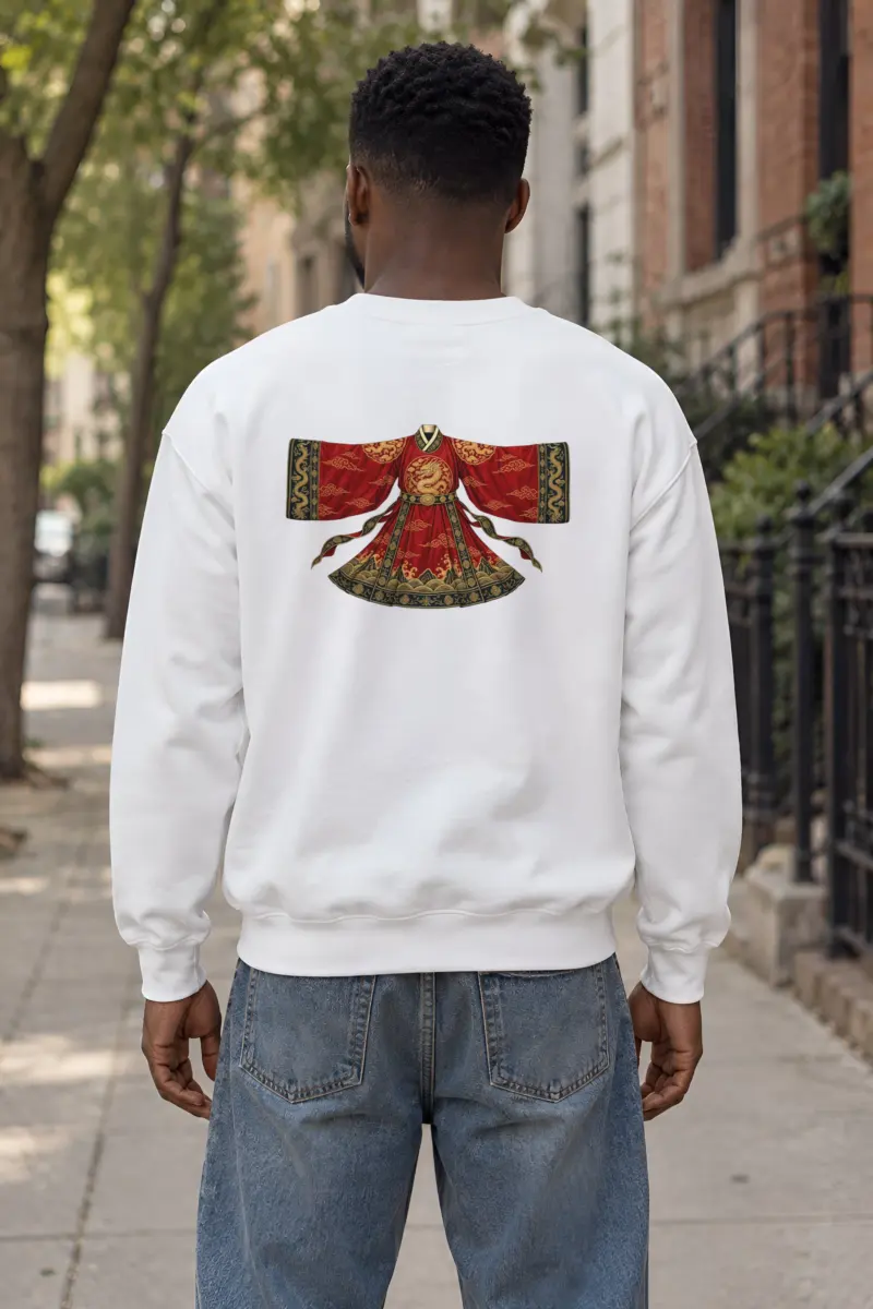 "Imperial Dragon Robe" Heavy Blend Unisex Crewneck Sweatshirt