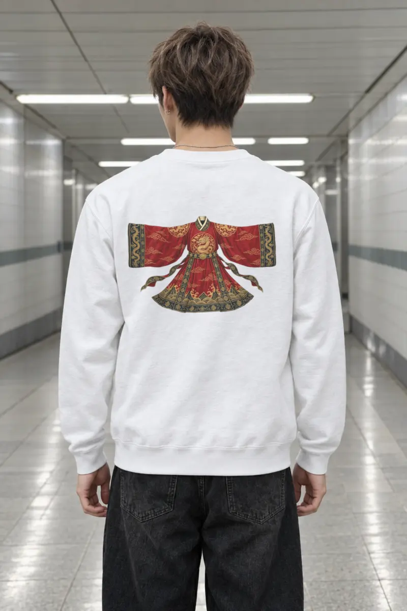 "Imperial Dragon Robe" Heavy Blend Unisex Crewneck Sweatshirt