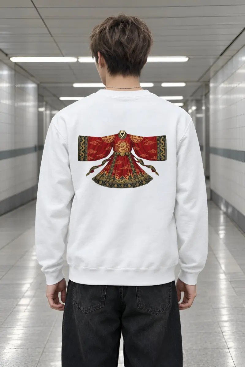 "Imperial Dragon Robe" Heavy Blend Unisex Crewneck Sweatshirt