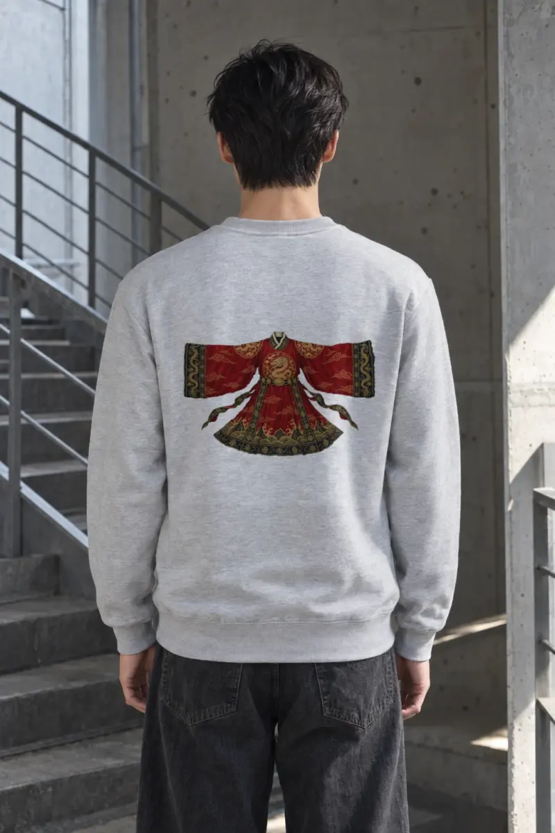"Imperial Dragon Robe" Heavy Blend Unisex Crewneck Sweatshirt