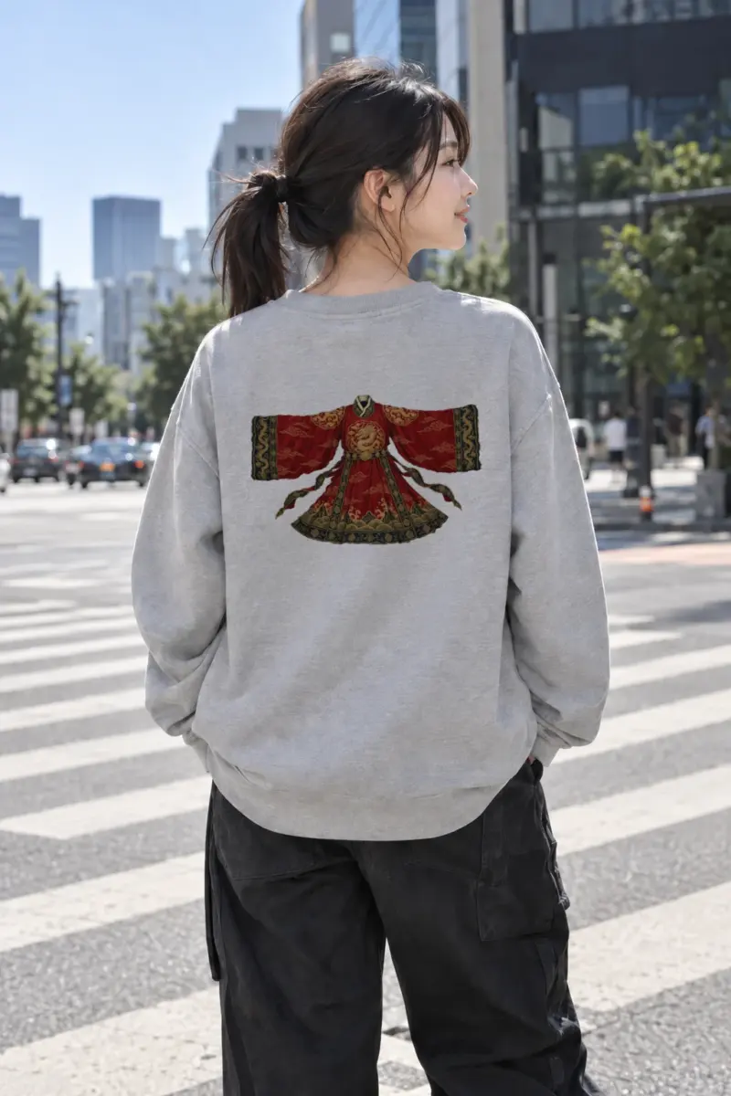 "Imperial Dragon Robe" Heavy Blend Unisex Crewneck Sweatshirt | Gildan 18000