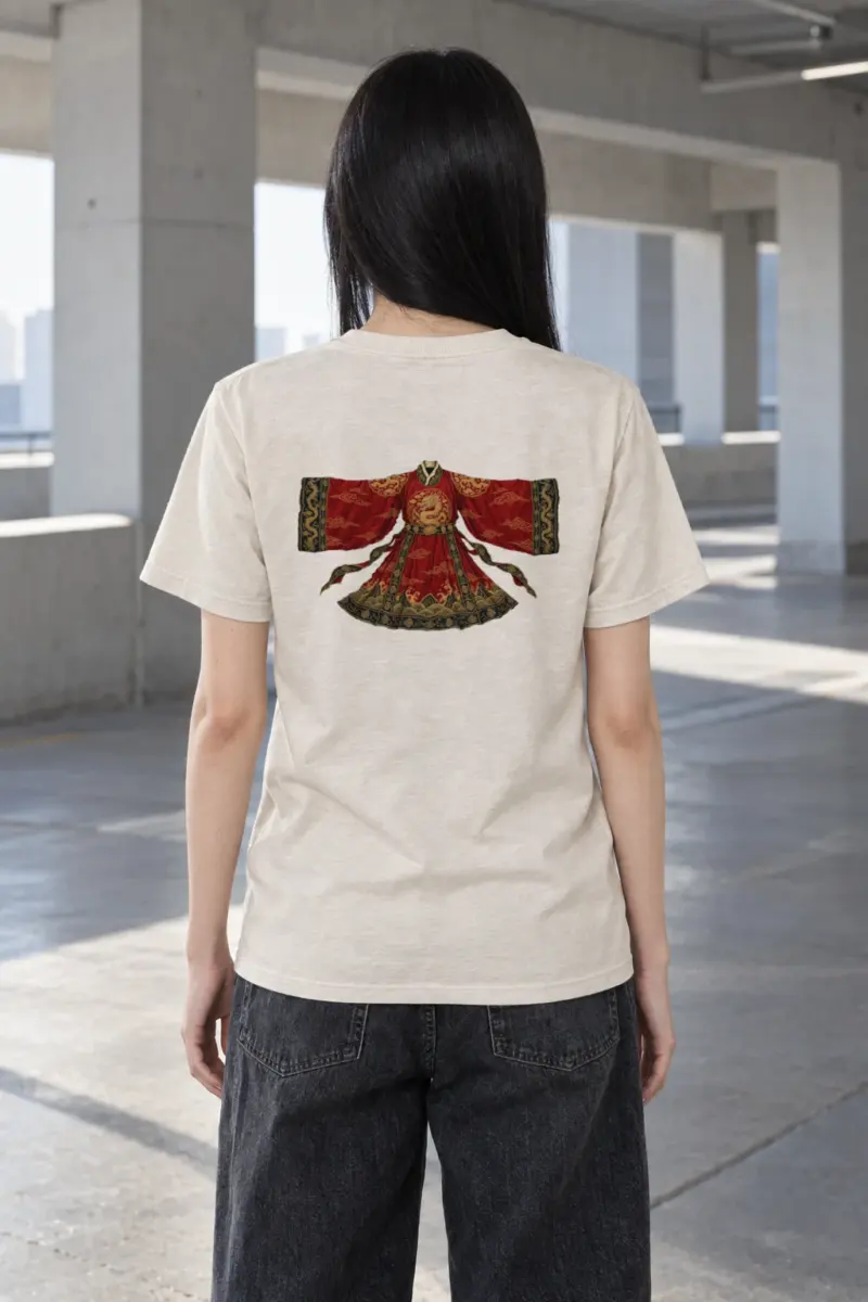 "Imperial Dragon Robe" Heavyweight Unisex Crewneck T-shirt