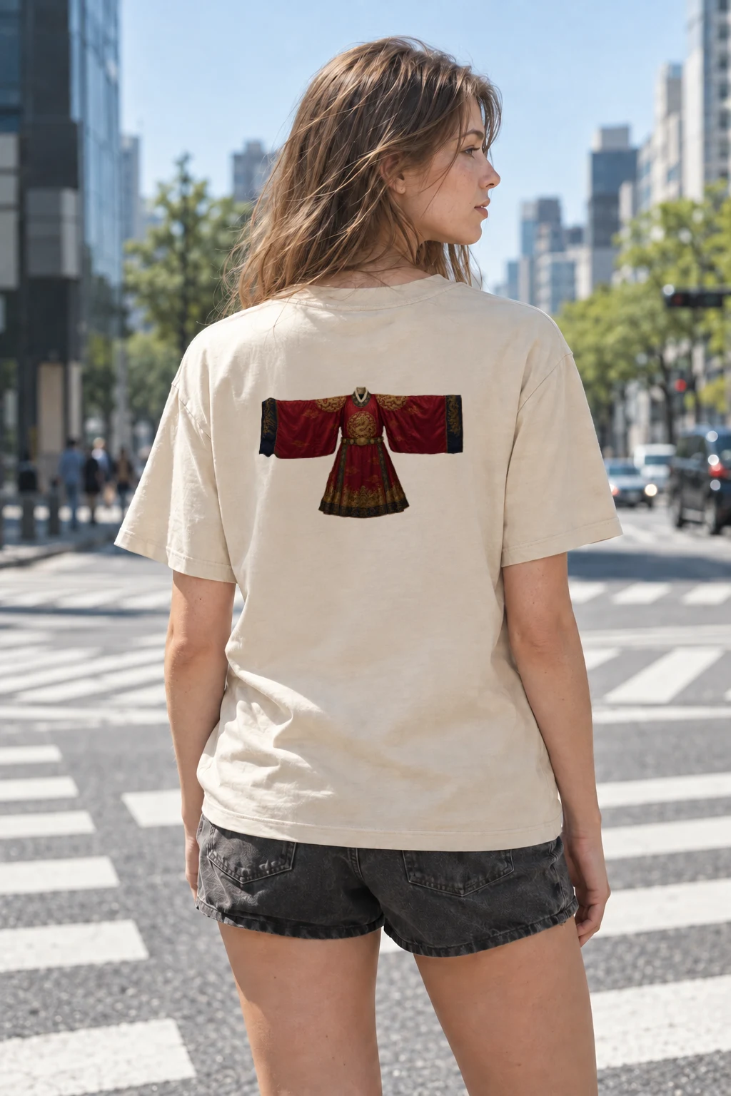 "Imperial Dragon Robe" Heavyweight Unisex Crewneck T-shirt | Gildan 5000