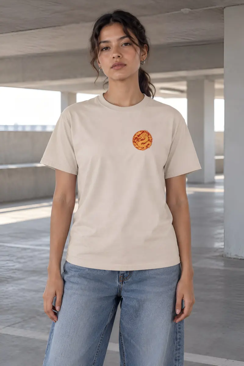 "Imperial Dragon Robe" Heavyweight Unisex Crewneck T-shirt