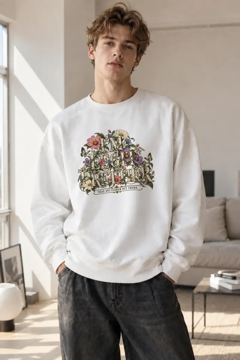 "In Bloom Better" Heavy Blend Unisex Crewneck Sweatshirt | Gildan 18000