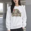 "Wildflower Butterfly Typography" Heavy Blend Unisex Crewneck Sweatshirt | Gildan 18000
