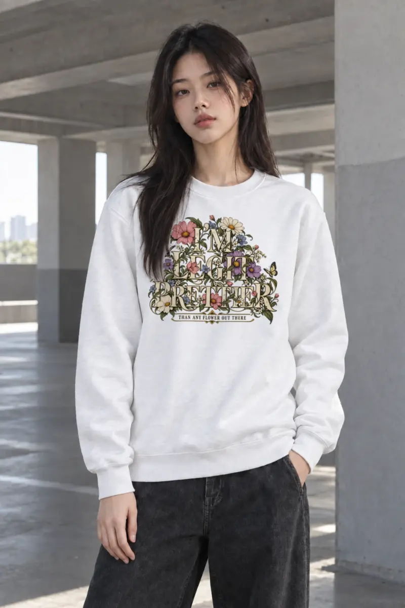 "In Bloom Better" Heavy Blend Unisex Crewneck Sweatshirt | Gildan 18000